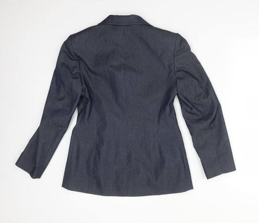 Debenhams Womens Blue Polyester Jacket Suit Jacket Size 8