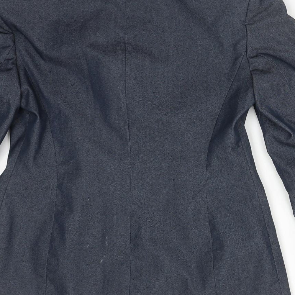 Womens UK Size 8 Debenhams Petites Blue Suit Jacket