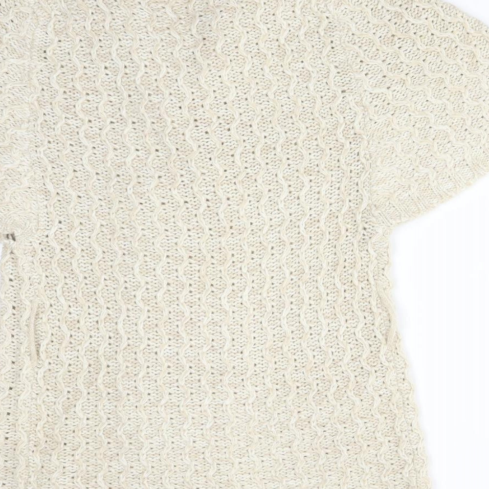 Womens UK Size 12 EVIE Beige Cardigan Jumper