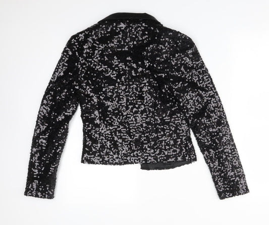 Atmosphere Womens Black Polyester Jacket Blazer Size 8