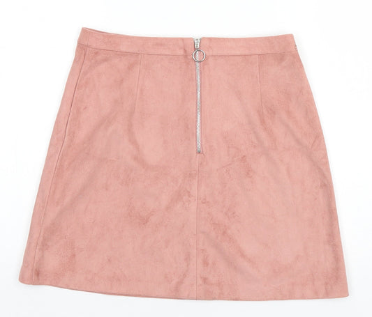 Primark Womens Beige Polyester Straight & Pencil Skirt Size 8