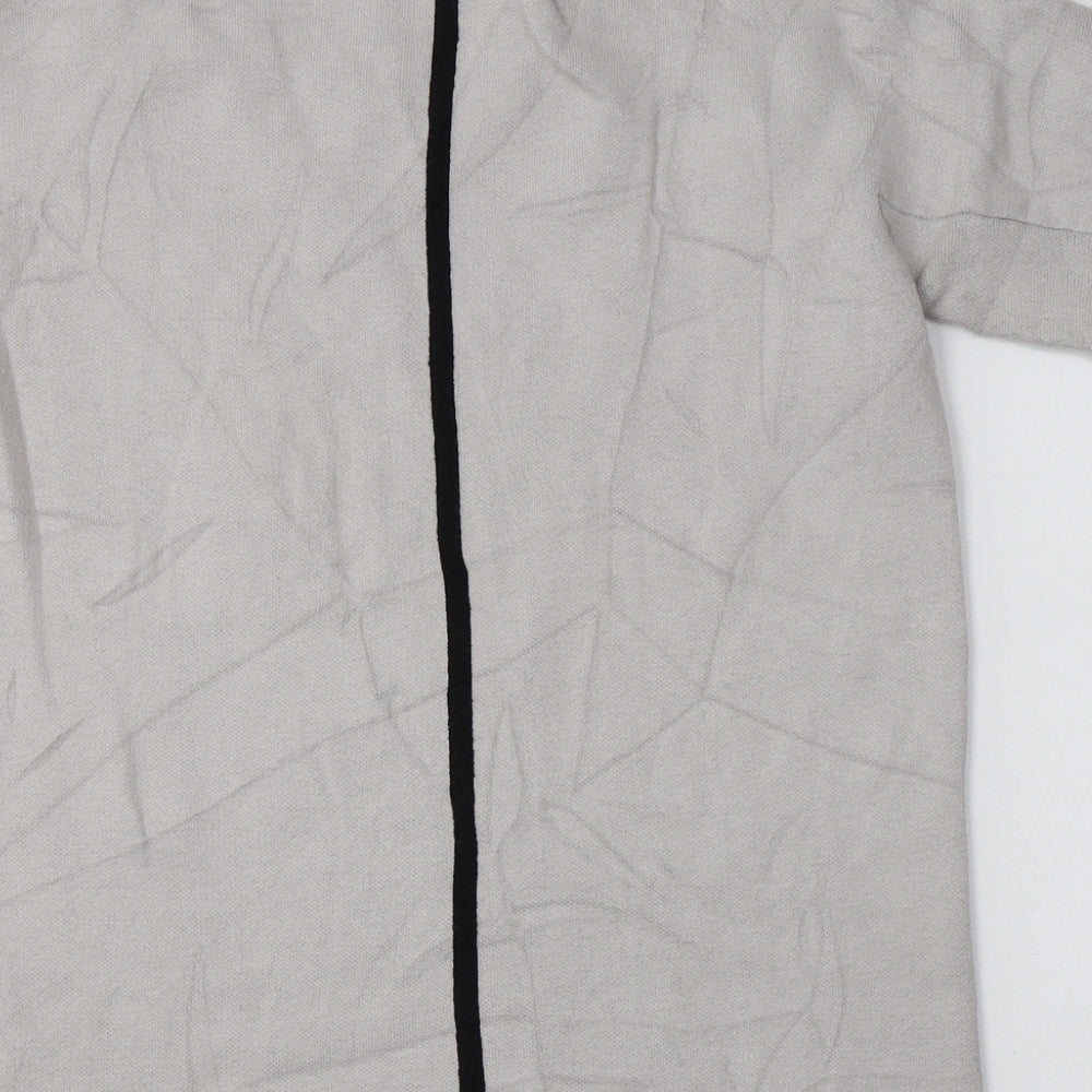 Duffy Womens Grey Crew Neck Cotton Pullover Jumper Size XS