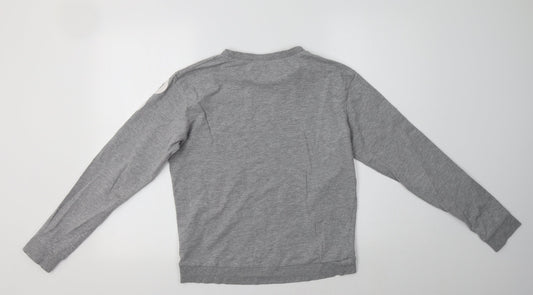 H&M Womens Grey Cotton Pullover Sweatshirt Size S