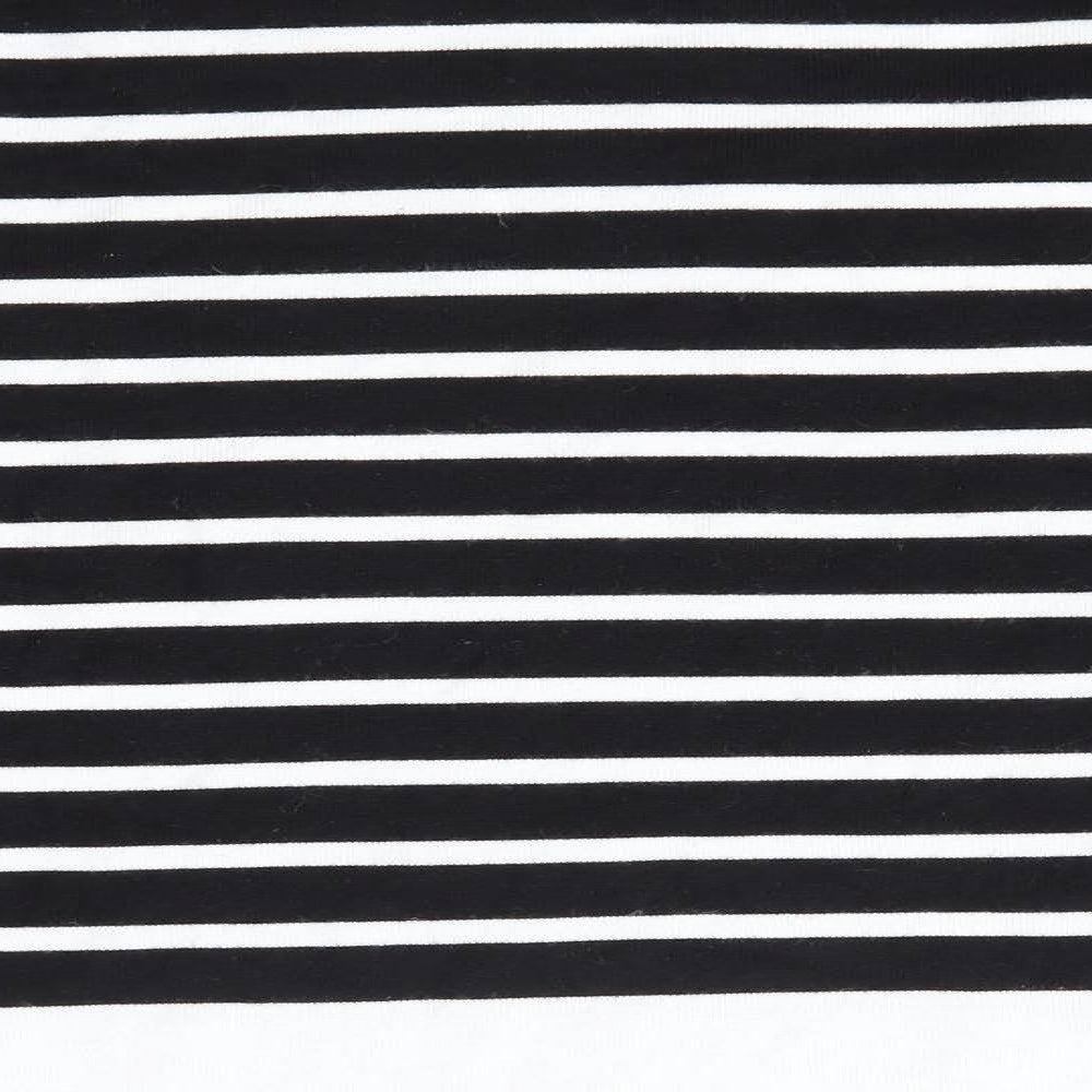 Cable & Gauge Womens Multicoloured Round Neck Striped Viscose Pullover Jumper Size XL