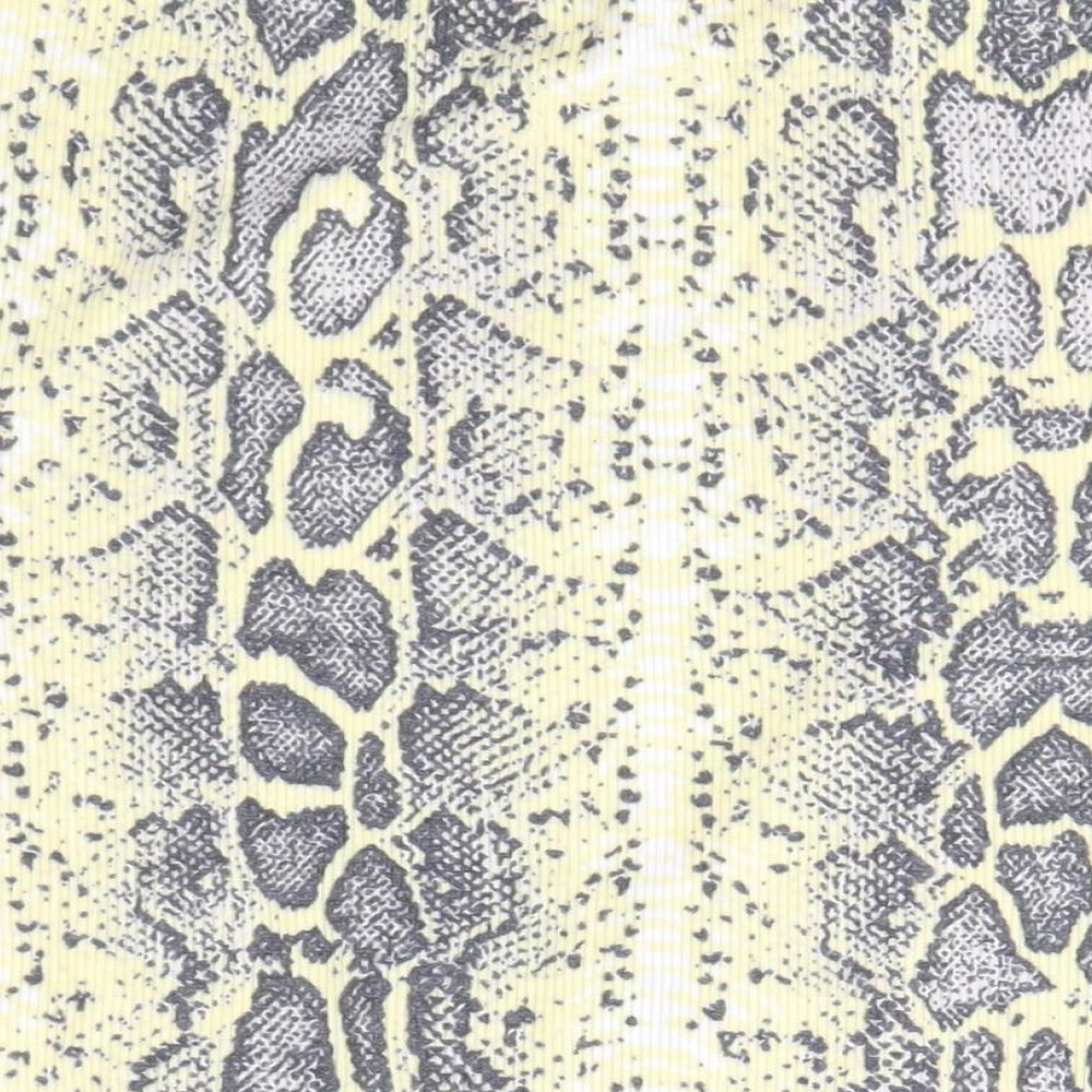 Primark Womens Multicoloured Polyester Basic Blouse Size S Round Neck