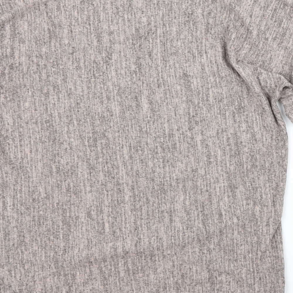 Apricot Womens Pink Scoop Neck Polyester Pullover Jumper Size 10