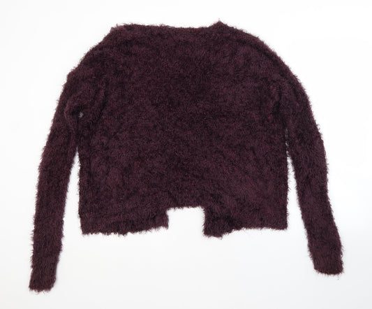 Womens UK Size 10 Topshop Purple Cardigan Jumper