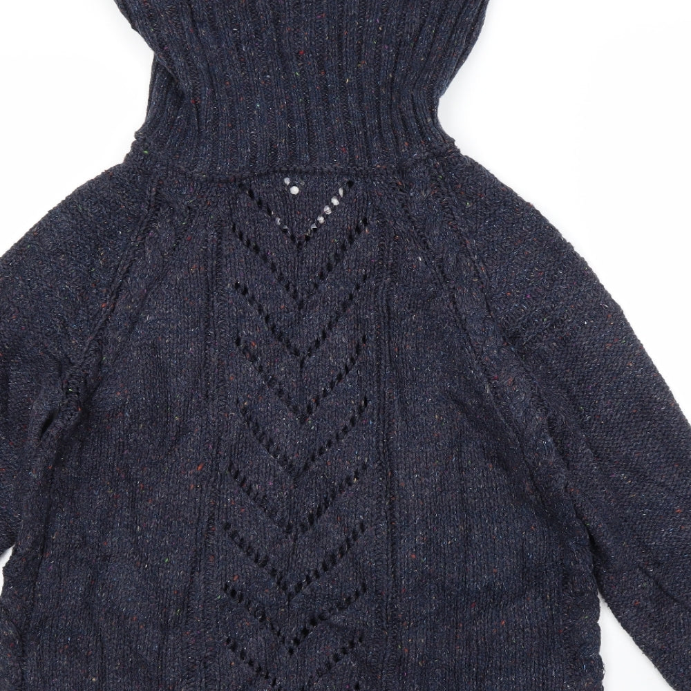 Womens UK Size M Preworn Blue Pullover Jumper