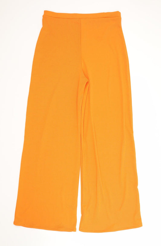 Womens UK Size 14 PRETTYLITTLETHING Regular Fit Bloomer Orange Trousers
