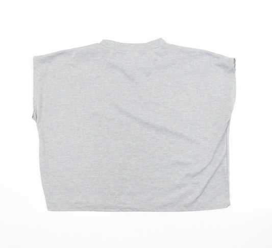Womens UK Size M Misspap Grey Basic Blouse