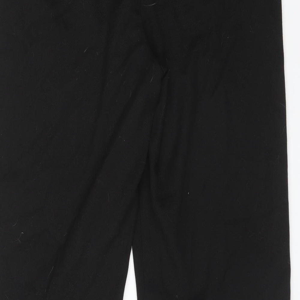 Womens UK Size 12 NEXT Regular Fit Black Trousers