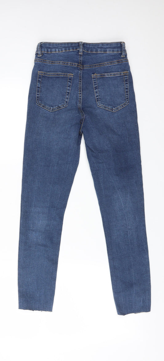 DENIM CO Womens Blue Cotton Skinny Jeans Size 8 L24 in Regular