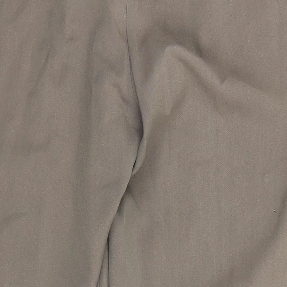 Bonmarché Womens Beige Polyester Trousers Size 12 L26 in Regular
