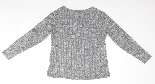 Womens UK Size L fransa Silver Pullover Jumper