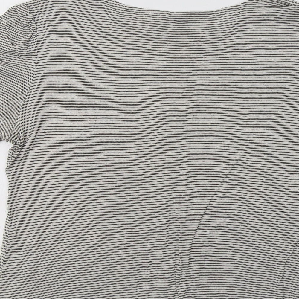 Womens UK Size 14 Warehouse Grey Basic Blouse