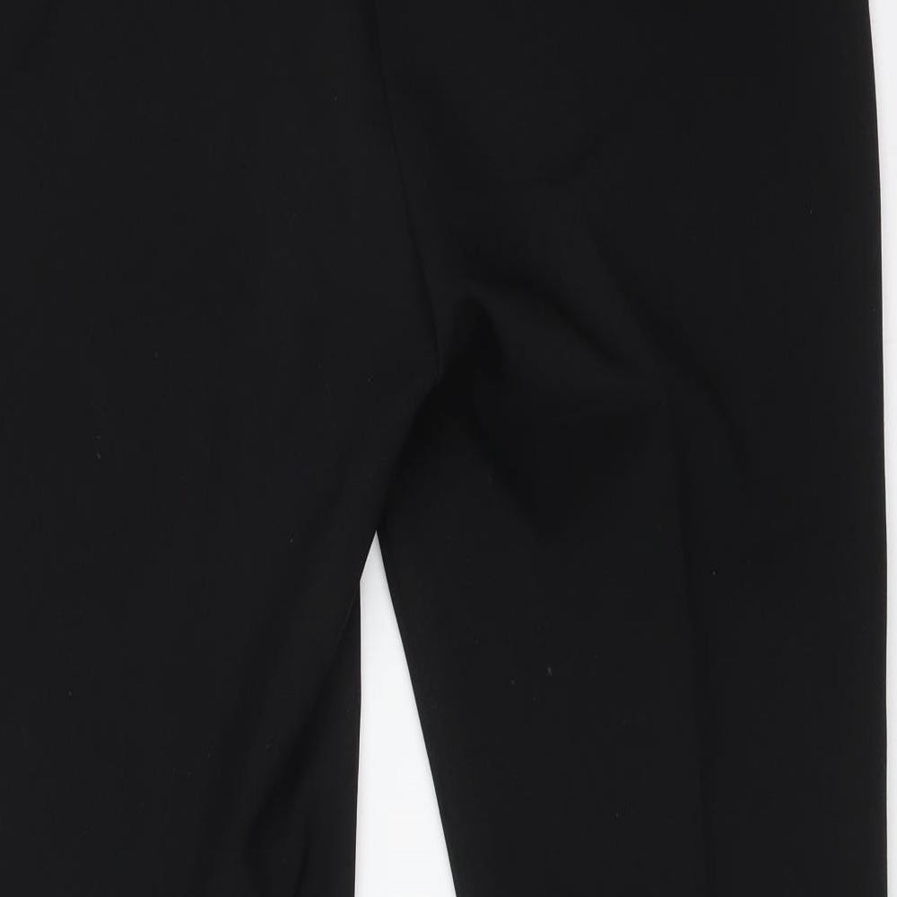 Womens UK Size 14 Peacocks Regular Fit Dress Pants Black Trousers