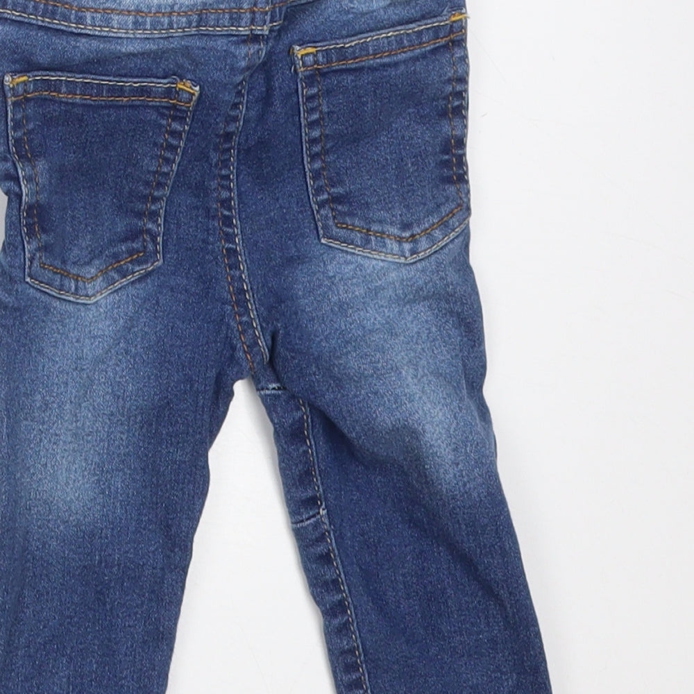 SO CUTE Boys Blue Cotton Jeans Size 6-9 Months - MONKEY H