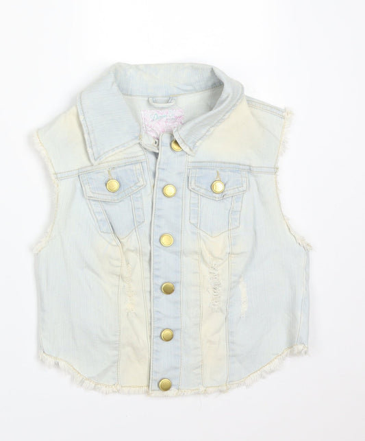 Womens UK Size 6 DENIM CO Blue Gilet