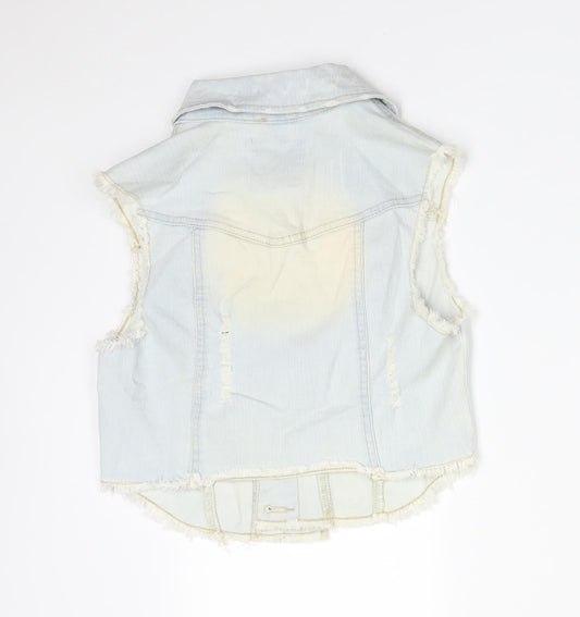 DENIM CO Womens Blue Gilet Jacket Size 6