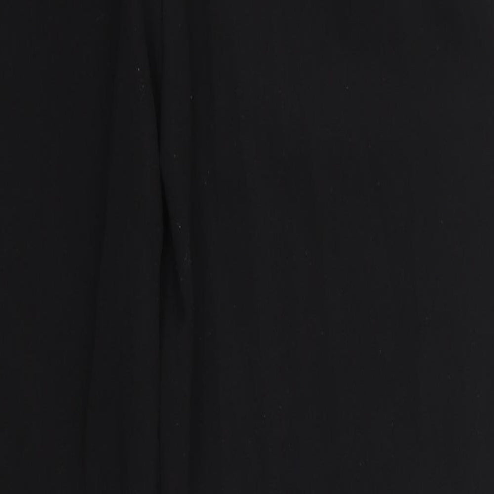 Womens UK Size 14 Studio Regular Fit Dress Pants Black Trousers