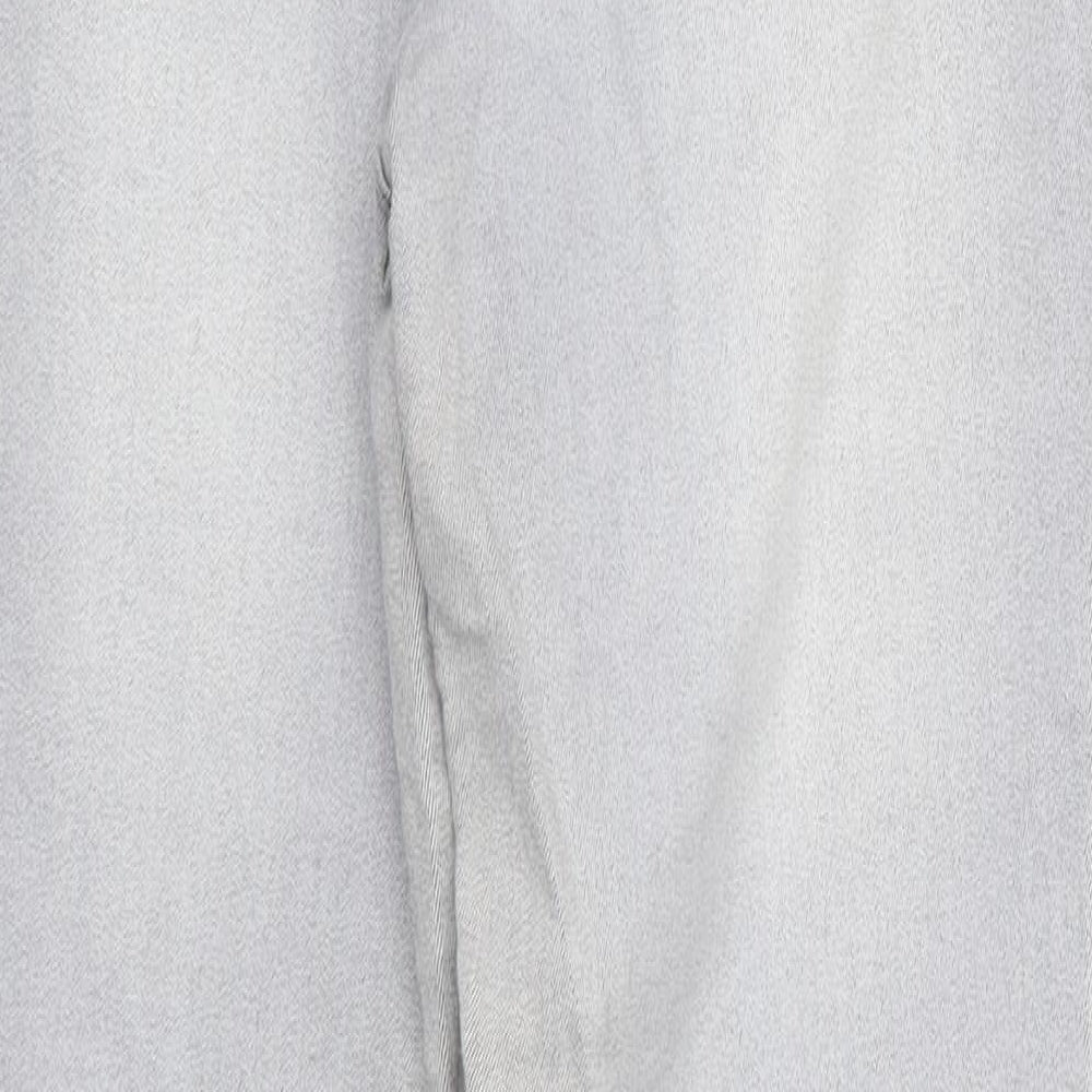 Matalan Womens Grey Cotton Skinny Jeans Size 10 L28 in Regular
