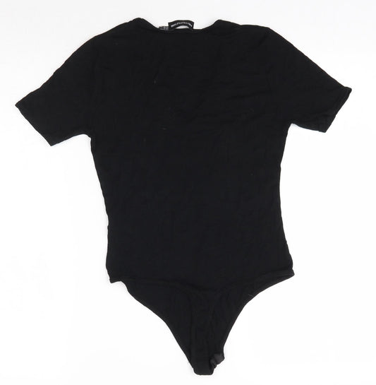 PRETTYLITTLETHING Womens Beige Viscose Bodysuit One-Piece Size 10