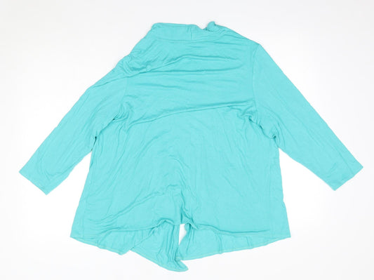 Womens UK Size 20 M&S Green Cardigan Jumper