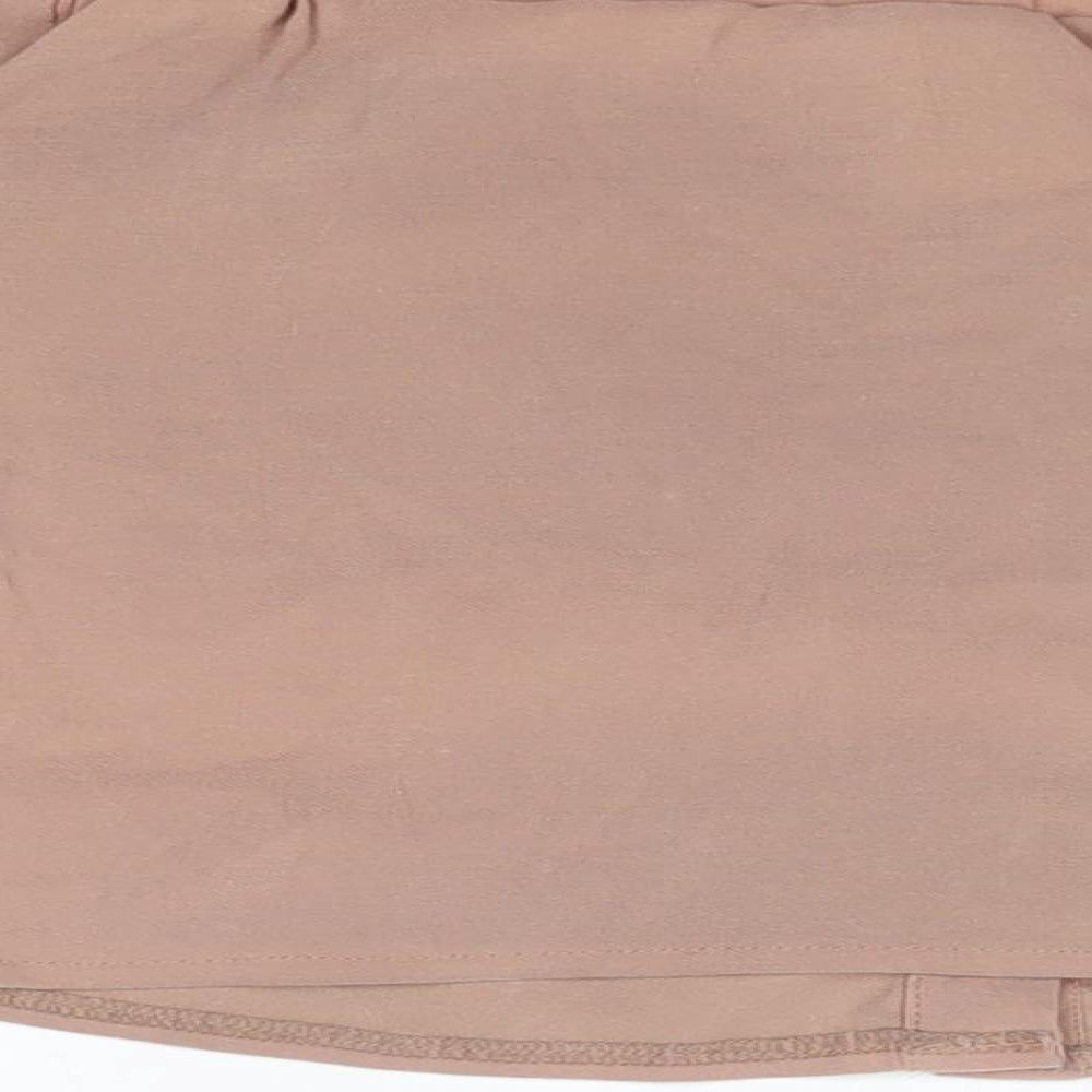 Womens UK Size 10 Lola May Brown Basic Blouse