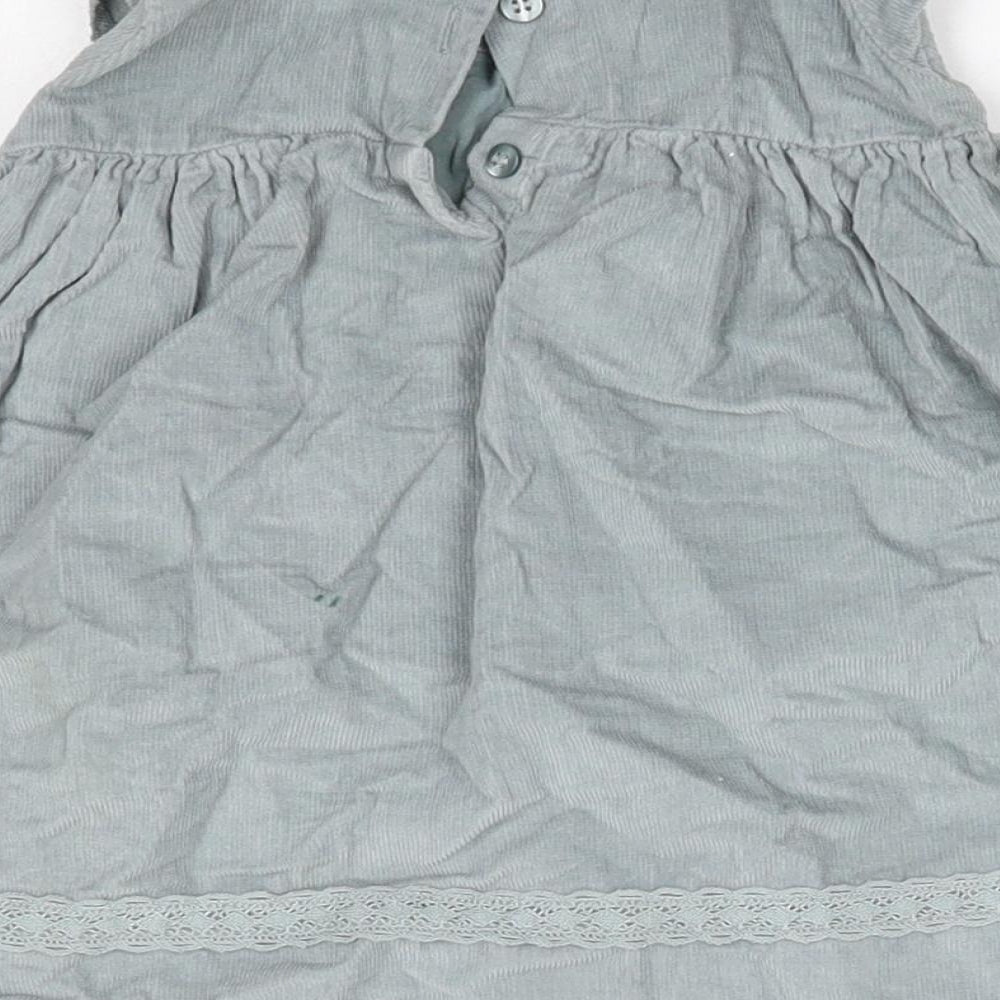 NEXT Baby Grey 100% Cotton A-Line Size 6-9 Months Round Neck