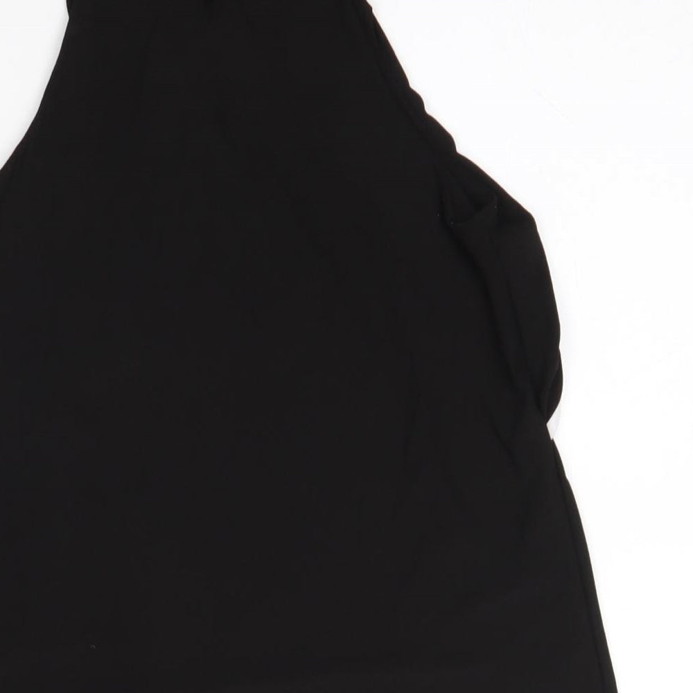 Womens UK Size 8 New Look Black Basic Blouse