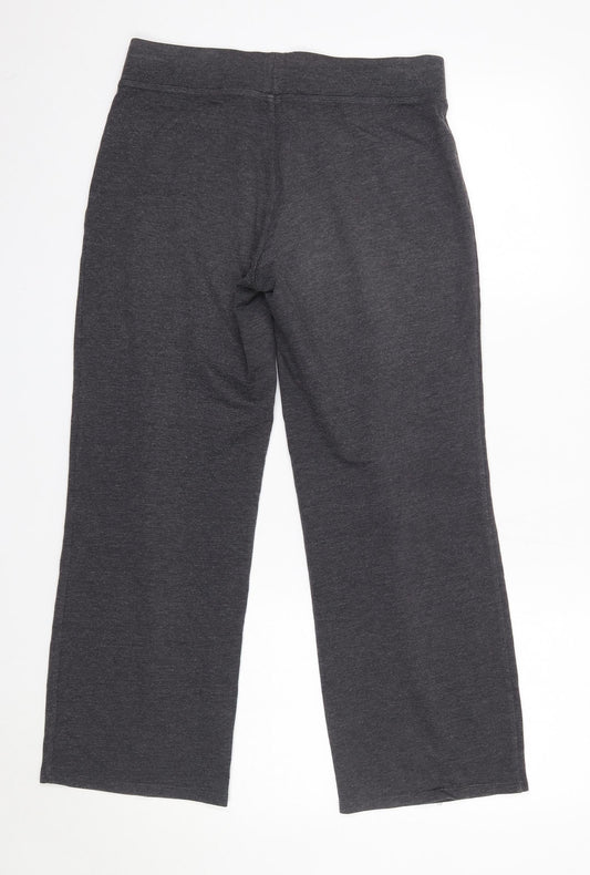 Womens UK Size 10 M&S Regular Fit Dress Pants Grey Trousers