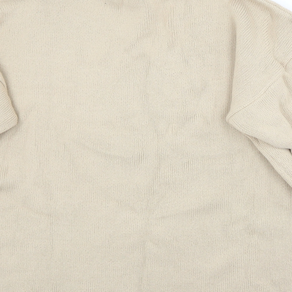 Womens UK Size L Misspap Beige Pullover Jumper