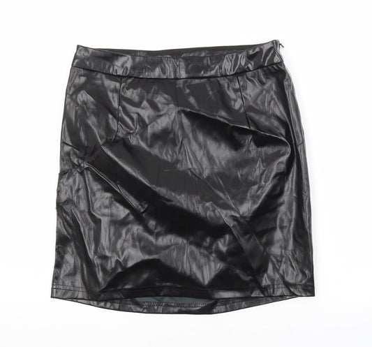 SheIn Womens Black Polyester Maxi Skirt Size S