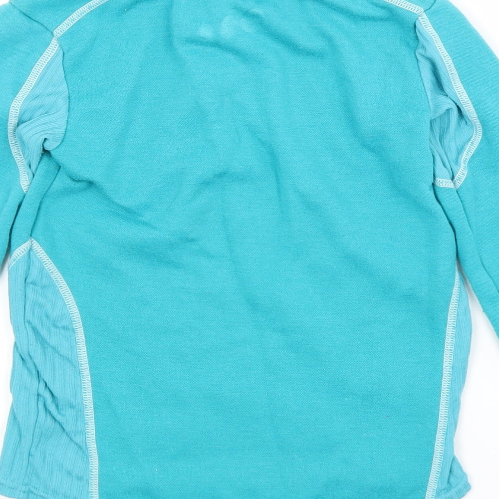 DECATHLON Girls Blue Pullover Sweatshirt Size 6 Years