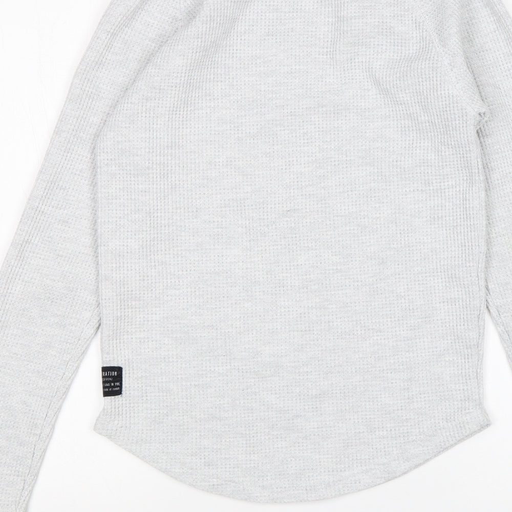 Primark Mens Grey Polyester Pullover Sweatshirt Size XS