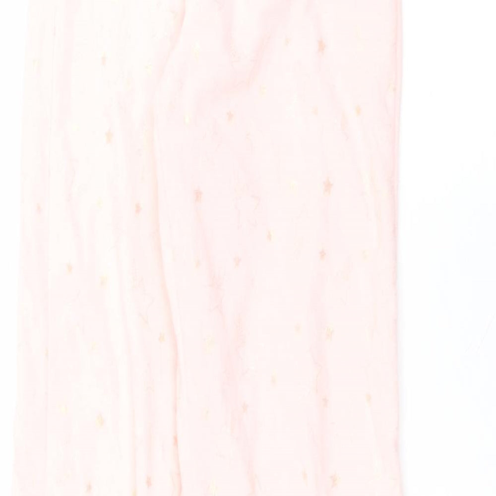 F&F Womens Pink Polyester Trousers Size 6 L27 in Regular