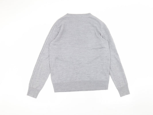 Womens UK Size 12 Matalan Grey Pullover Jumper