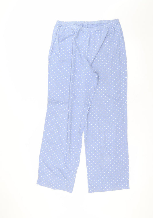 Womens UK Size 12 Marks and Spencer Regular Fit Blue Trousers