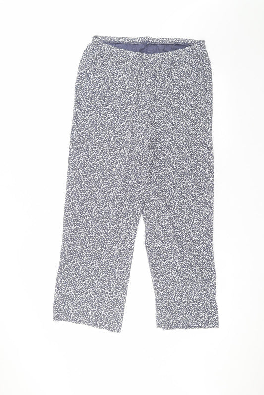 Womens UK Size 12 Marks and Spencer Regular Fit Blue Trousers