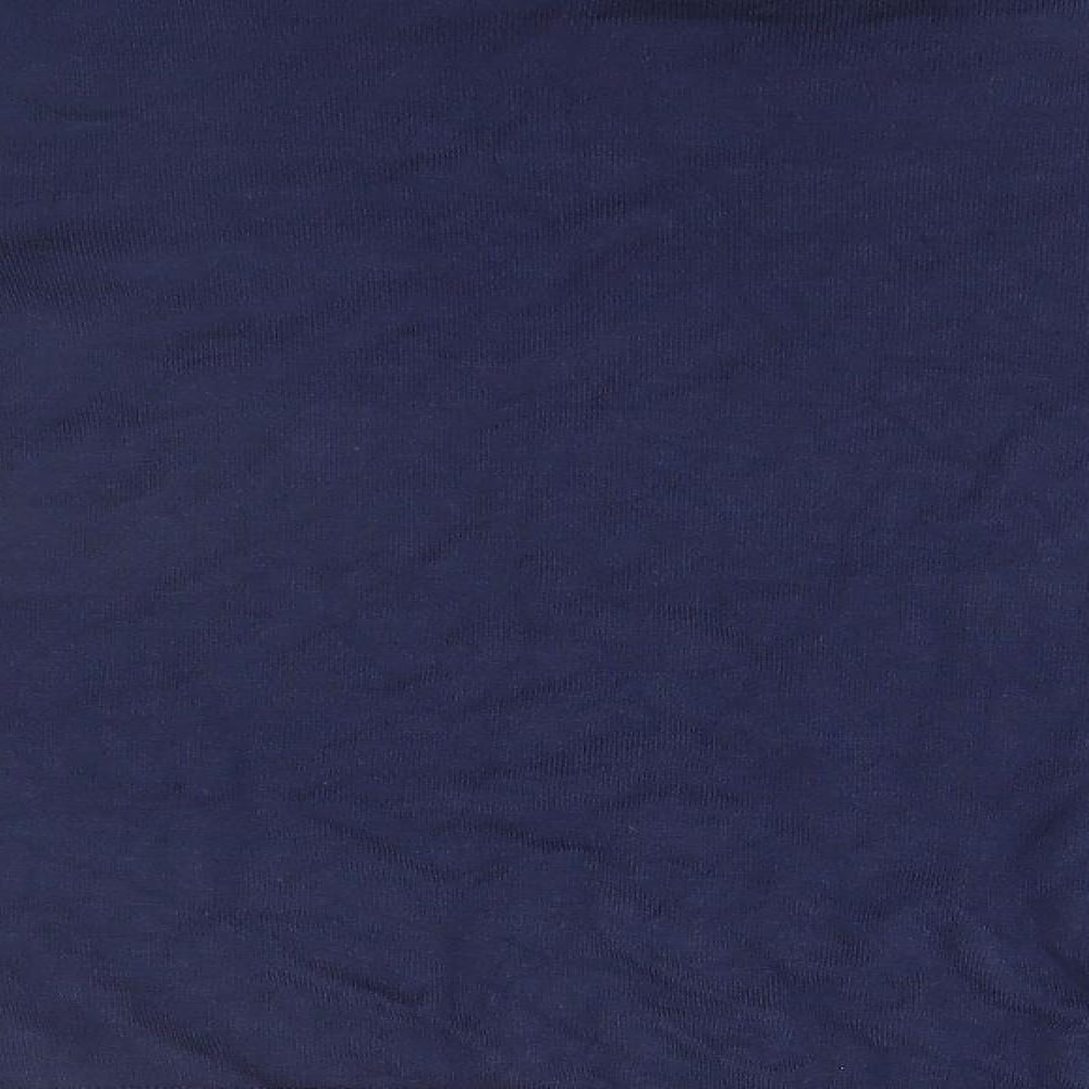 George Womens Blue Round Neck Viscose Pullover Jumper Size 8