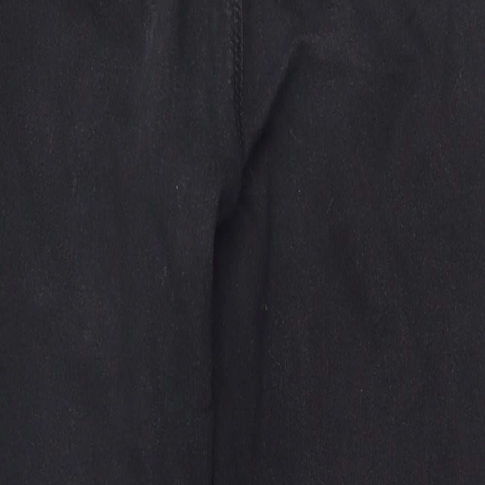 Womens UK Size 10 Papaya Regular Fit Jegging Black Trousers