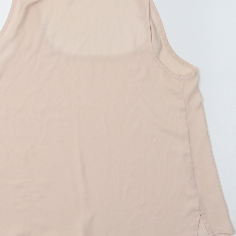 Womens UK Size 10 Topshop Pink Basic Tank