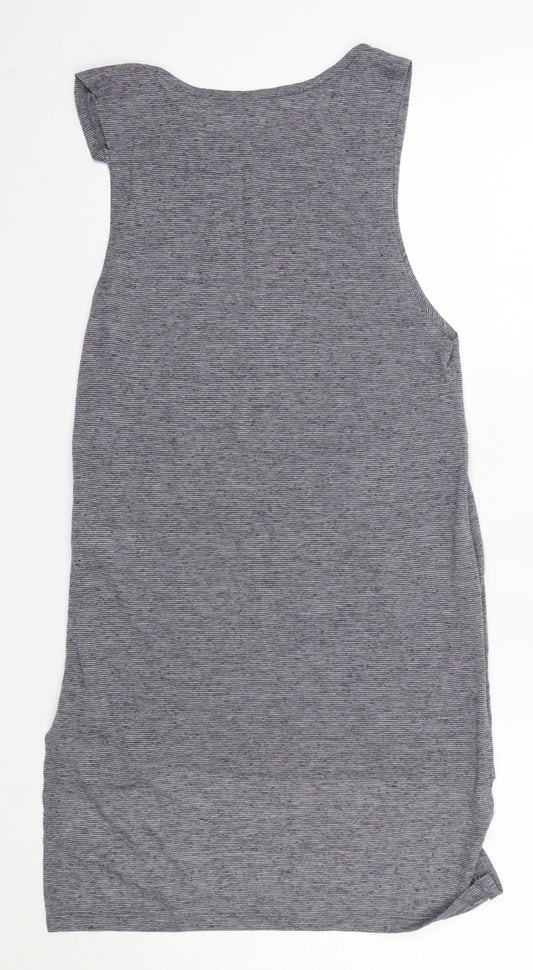 Womens UK Size 8 New Look Grey Basic Tank