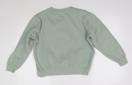 Womens UK Size S H&M Green Pullover Jumper