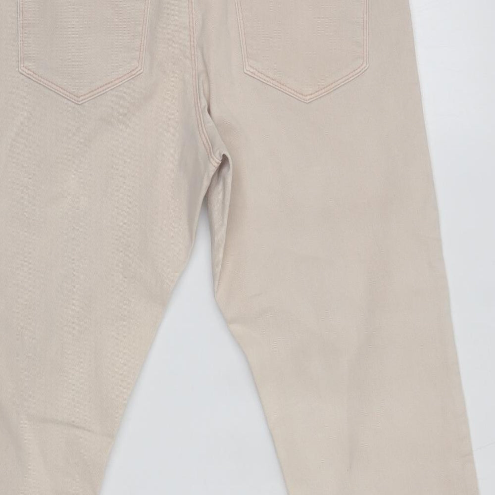 Simply Be Womens Pink Cotton Skinny Jeans Size 10 L27 in Regular - Short