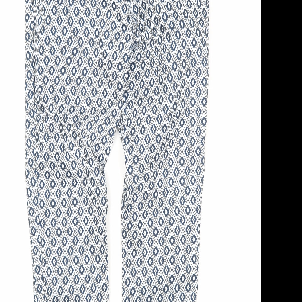 Womens UK Size 10 H&M Regular Fit Multicoloured Trousers