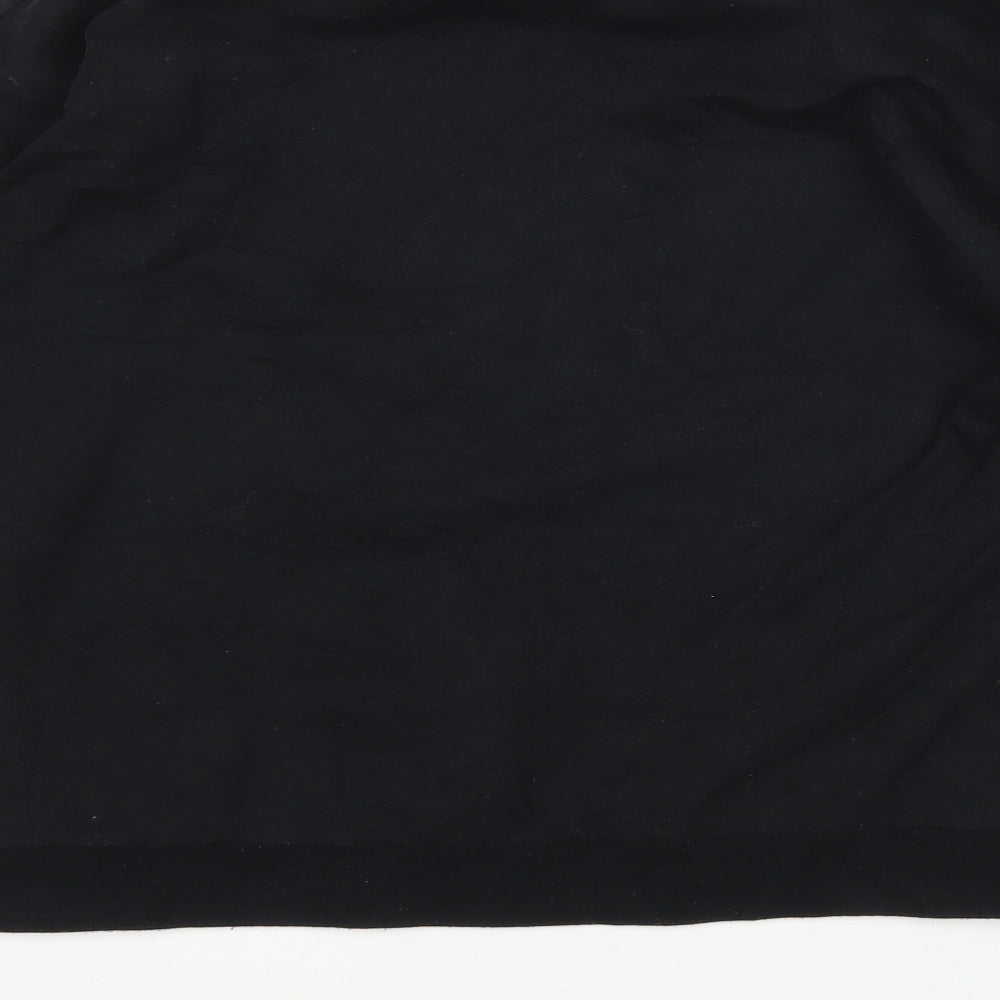 In the Style Womens Black Cotton Pullover Sweatshirt Size S