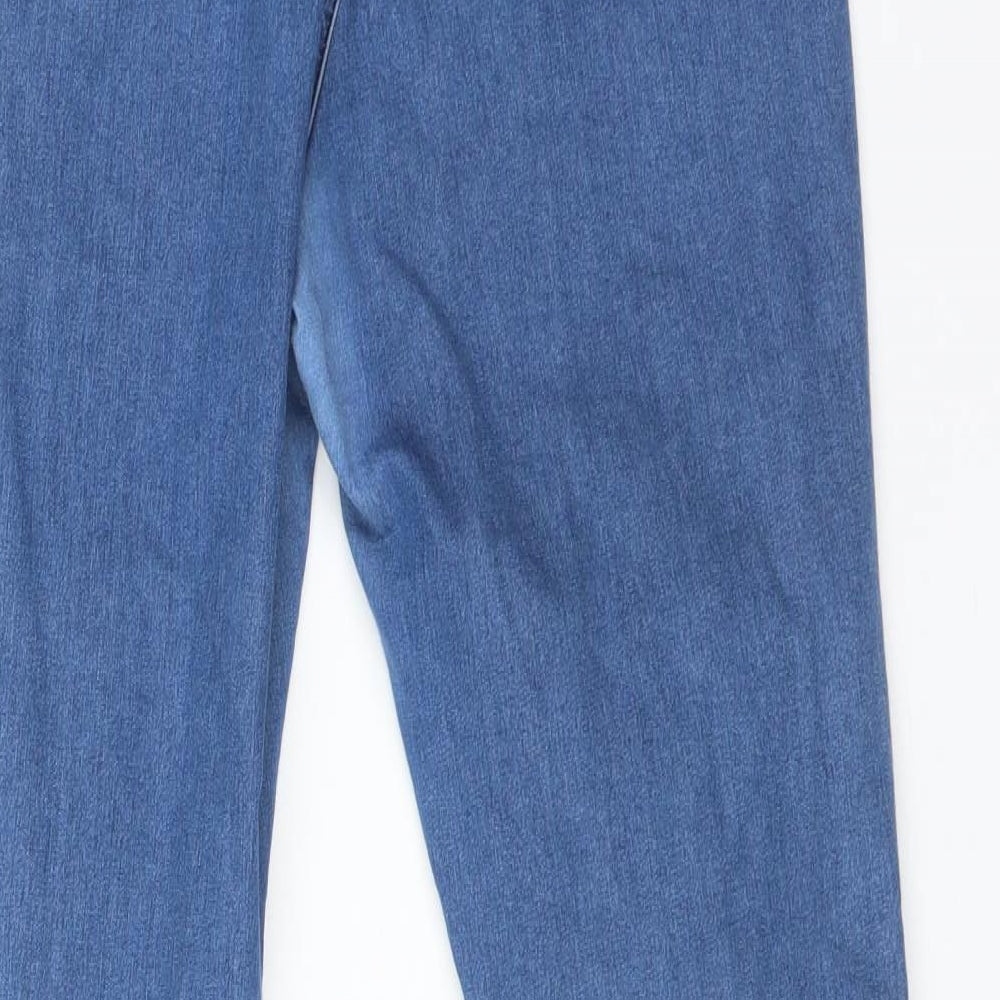 Topshop Womens Blue Cotton Jegging Jeans Size 32 L32 in Regular