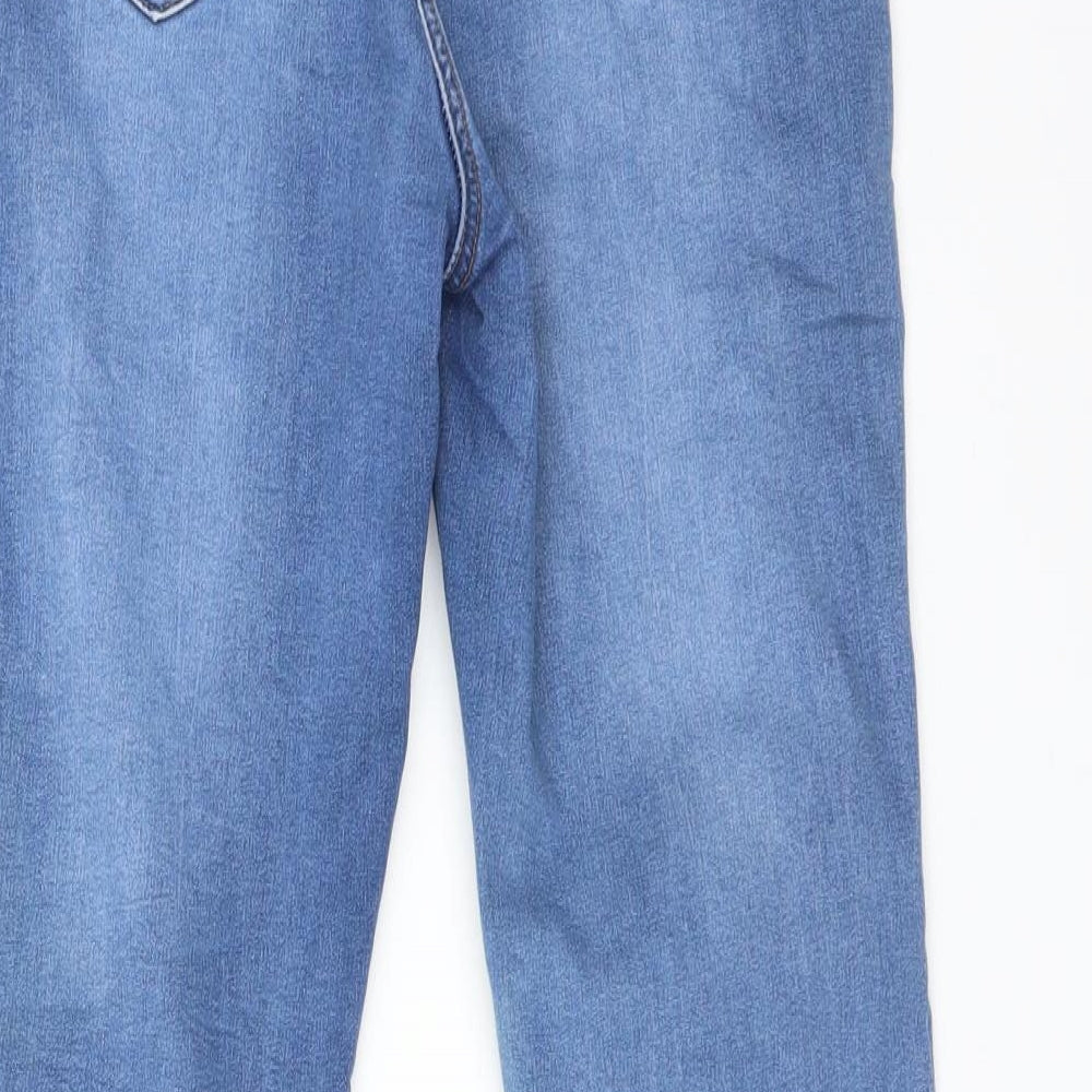 Very Womens Blue Cotton Skinny Jeans Size 10 L28 in Regular