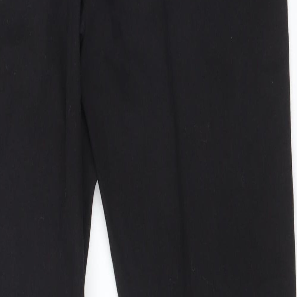 Brand and care label for DENIM CO women’s black cotton jegging jeans, size UK 12, 26-inch leg regular